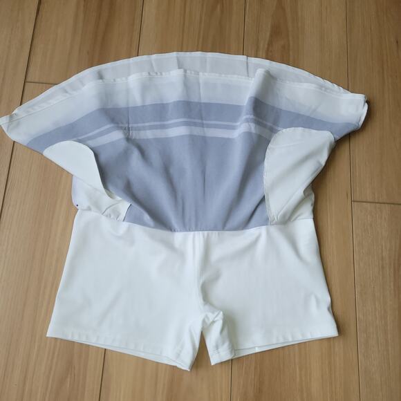 NWT Puma PWRSHAPE Colorblock Skort Size L White Navy Activewear Athletic Skirt - Picture 6 of 16